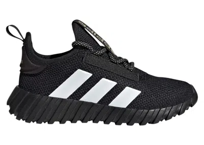 Pre-owned Adidas Originals Kaptir Flow Black Sneakers In Core Black/gold Metallic/cloud White In Multi