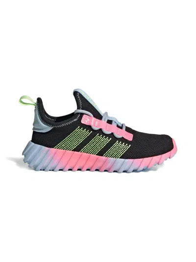 Adidas Originals Kids' Kaptir Flow "core Black/hi-res Yellow/clear Sky" Sneakers In Multi