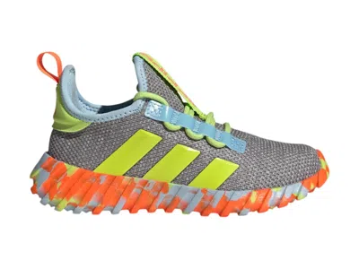 Pre-owned Adidas Originals Kaptir Flow Grey Sneakers In Grey Two/solar Slime/clear Sky Blue In Multi