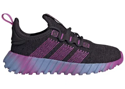 Pre-owned Adidas Originals Kaptir Flow Sneakers In Aurora Black/purple Burst/blue Spark