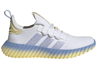 Pre-owned Adidas Originals Kaptir Flow (women's) Sneakers In Cloud White/blue Spark/almost Yellow