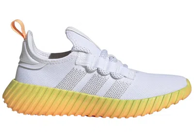 Pre-owned Adidas Originals Kaptir Flow (women's) Sneakers In Cloud White/crystal White/hazy Orange
