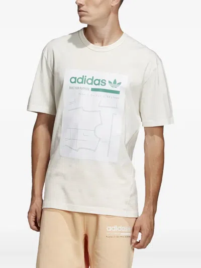 Adidas Originals Kaval Graphic-print T-shirt In White