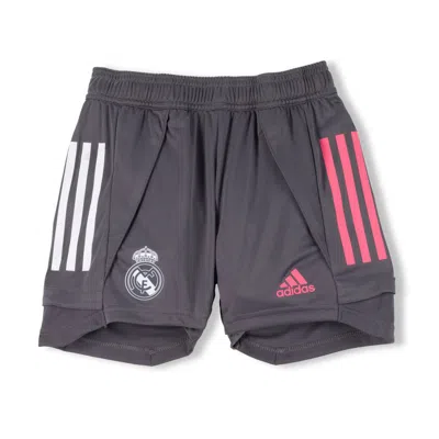 Adidas Originals Kid's Real Madrid Training Youth Shorts In Grey