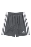 Adidas Originals Kids' 3-stripe Shorts In Grey