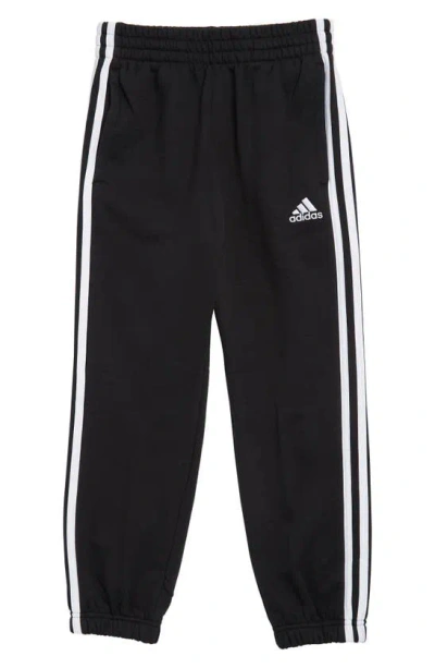 Adidas Originals Adidas Kids' 3-stripes Fleece Joggers In Black