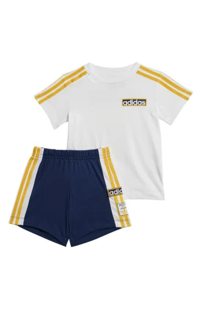 Adidas Originals Kids' Adibreak Graphic T-shirt & Shorts Set In Night Indigo