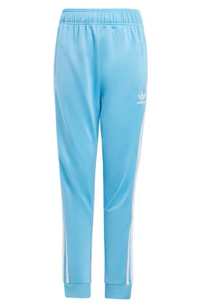 Adidas Originals Kids' Adicolor Superstar Recycled Polyester Track Trousers In Semi Blue Burst