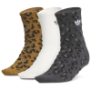 Adidas Originals Kids  Leopard 3 Pack Quarter Socks In Multi