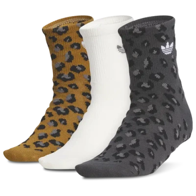 ADIDAS ORIGINALS KIDS ADIDAS ORIGINALS LEOPARD 3 PACK QUARTER SOCKS