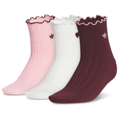 Adidas Originals Kids  Vday Ruffle Quarter Socks In Multi