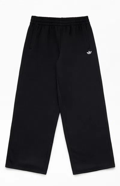 Adidas Originals Kids Black Essentials Wide Leg Baggy Sweatpants