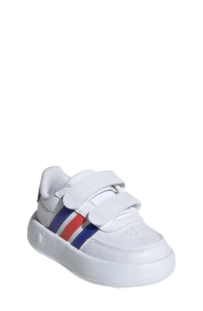 Adidas Originals Kids' Breaknet 2.0 Sneaker In White/ Blue/ Bright Red