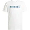 Adidas Originals Kids' Cotton Graphic T-shirt In White