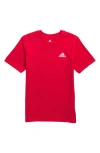 Adidas Originals Adidas Kids' Embroidered Logo T-shirt In Bright Red