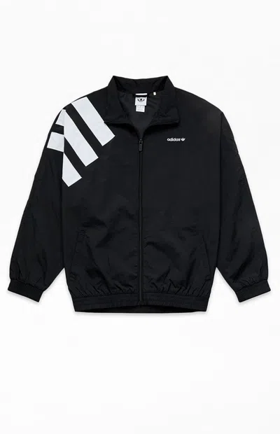 Adidas Originals Kids Eqt Windbreaker Jacket In Black