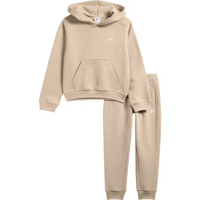 Adidas Originals Kids' Essential Fleece Joggers In Neutral