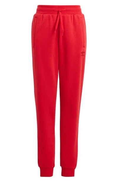 Adidas Originals Kids' Essential Joggers In Better Scarlet