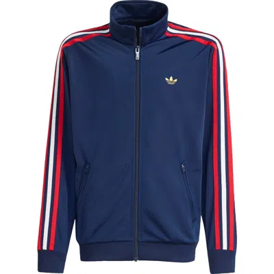 Adidas Originals Kids' Firebird Recycled Polyester Track Jacket In Blue