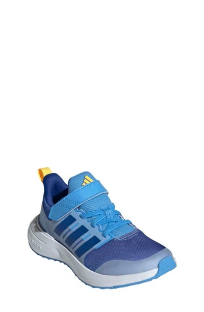 Adidas Originals Kids' Fortarun 2-0 Strap Sneaker In Blue/ Royal Blue/ Spark