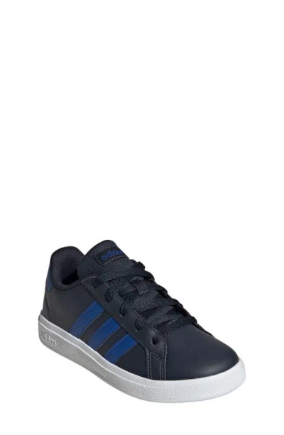 Adidas Originals Kids' Grand Court Sneaker In Ink/ Team Royal Blue/ White