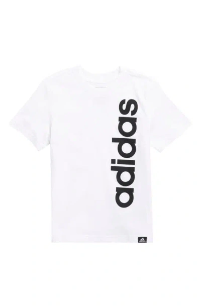 Adidas Originals Adidas Kids' Linear Logo Cotton Graphic T-shirt In White
