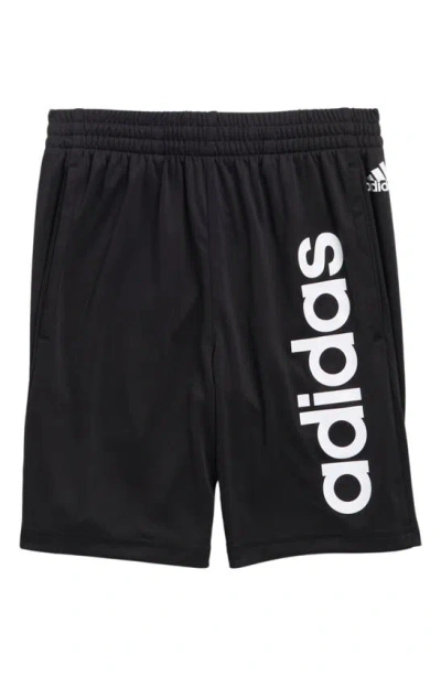 Adidas Originals Adidas Kids' Linear Recycled Polyester Shorts In Black