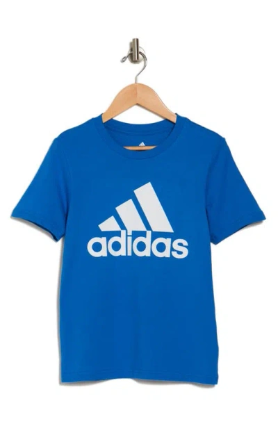 Adidas Originals Kids' Logo Badge Graphic T-shirt In Blue