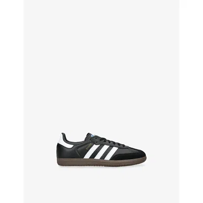 ADIDAS ORIGINALS KIDS' SAMBA OG LEATHER LOW-TOP TRAINERS