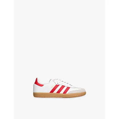ADIDAS ORIGINALS KIDS' SAMBA OG LEATHER TRAINERS
