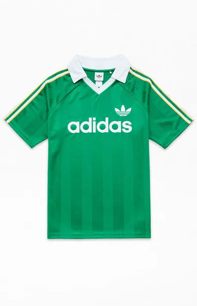 Adidas Originals Kids Short Sleeve Jersey In Green