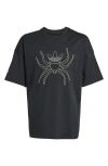 Adidas Originals Adidas Kids' Spider Gsx Cotton Graphic T-shirt In Black