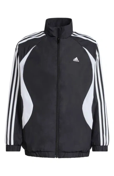 Adidas Originals Kids' Teamgeist Loose Fit Track Jacket In Black
