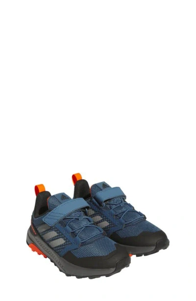 Adidas Originals Kids' Terrex Trailmaker Hiking Shoe In Steel/ Grey/ Orange