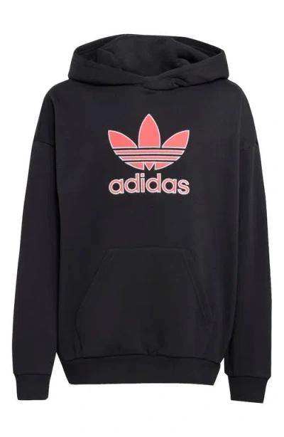 Adidas Originals Kids' Trefoil Hoodie In Black