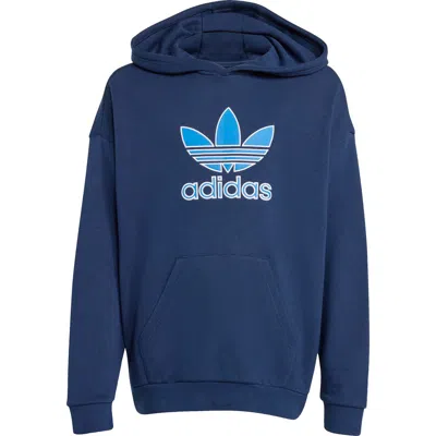 Adidas Originals Kids' Trefoil Hoodie In Purple