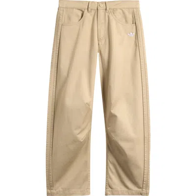 Adidas Originals Kids' Twill Pants In Neutral
