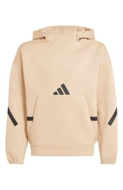 Adidas Originals Kids' Z.n.e. Hoodie In Magic Beige/black