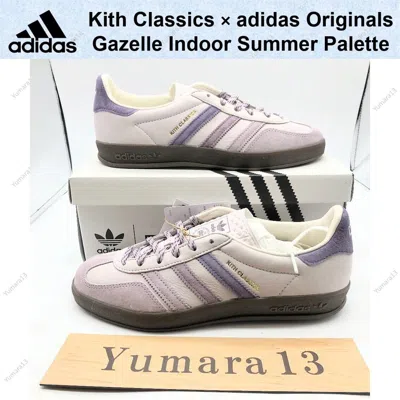 Pre-owned Adidas Originals Kith Classics ×  Gazelle Indoor Summer Palette Ih0120 Men's In Purple