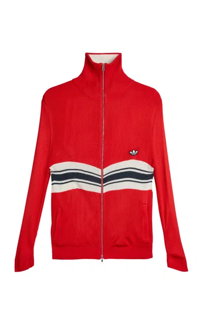 Adidas Originals Knit Top In Brown