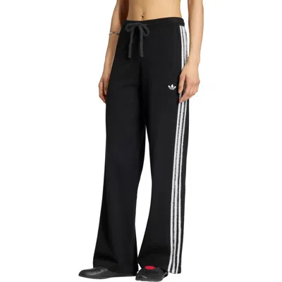 Adidas Originals Knit Track Pants In Black/white