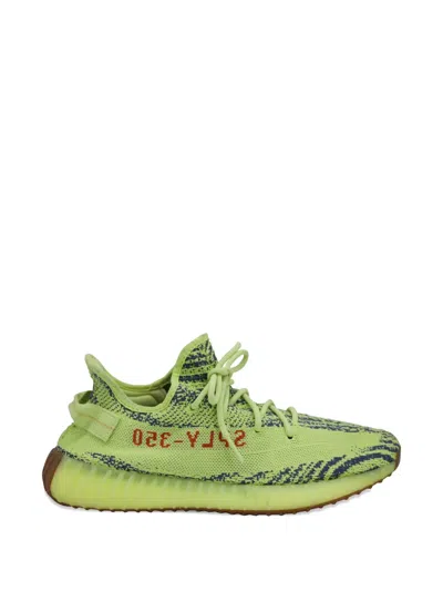 Pre-owned Adidas Originals Knitted Sneakers In Yellow