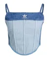 Adidas Originals Kseniaschnaider Denim Corset In Blue