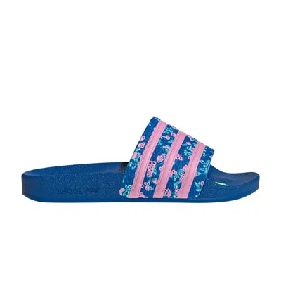 Pre-owned Adidas Originals Kseniaschnaider X Adilette Slide 'floral' In Blue