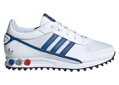 Pre-owned Adidas Originals La Trainer Ii White Sneakers In Cloud White/dark Marine/core Black