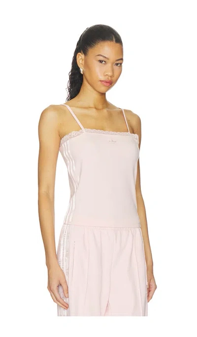 Adidas Originals Lace Tank Top In Pink