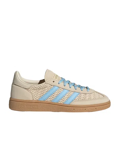 Adidas Originals Lace-up Flat Sneakers In Nude