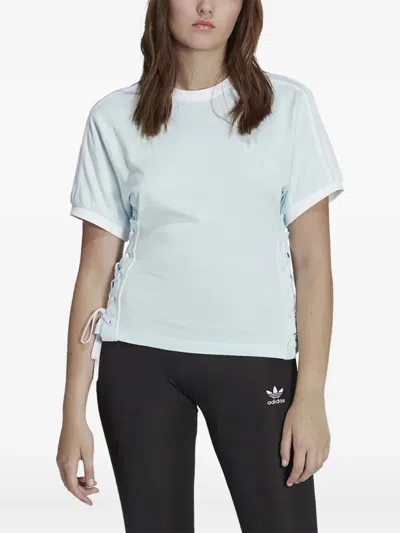 Adidas Originals Laced Side T-shirt In Blue