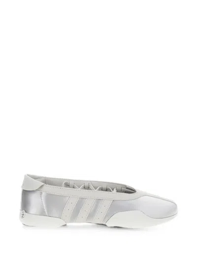 Adidas Originals Lace-up Logo-patch Ballet Flats In Multi