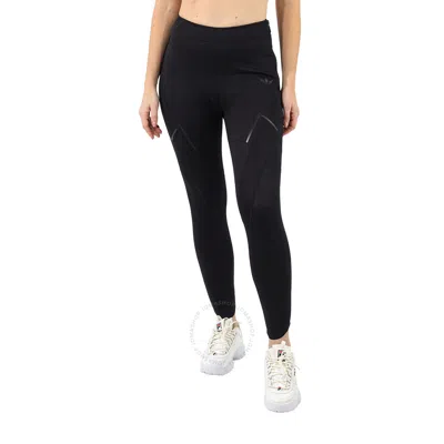 Adidas Originals Ladies Blue Version Sport High-rise Neoprene Leggings In Black